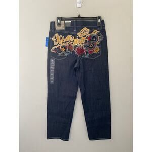 Ninth Hall Ambush Dragon Embroidered Denim Jeans, Dark Wash Youth Size 27